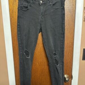 Old navy rockstar black skinny jeans 10